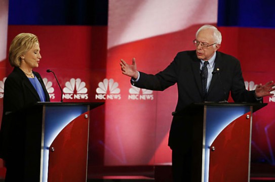 958919_1_Hillary Clinton and Bernie Sanders in debate_standard