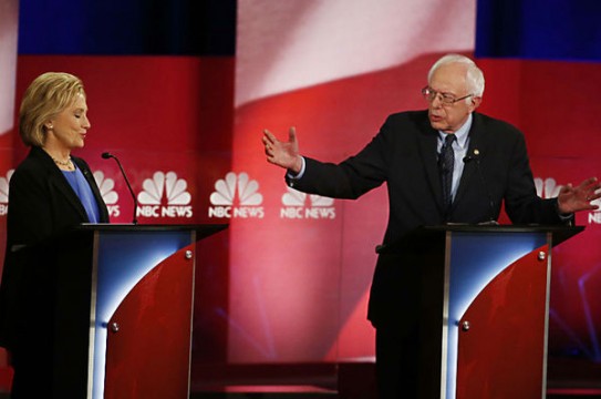 958919_1_Hillary Clinton and Bernie Sanders in debate_standard